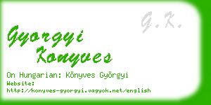 gyorgyi konyves business card