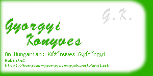 gyorgyi konyves business card